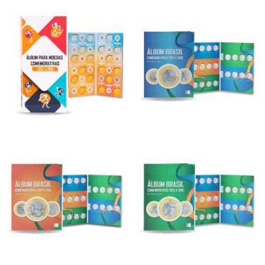 Imagem de 4 Álbuns de moedas Real Jogos Olímpicos 2012-2016 - Numismática Coan