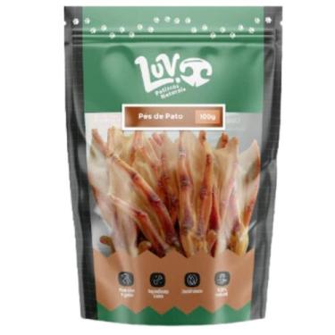 Imagem de Mordedor Natural para Cachorro Pés de Pato 100g - Luv Petiscos