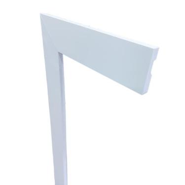 Imagem de Moldura/Rodapé de Poliestireno Liso - Branco - 5cm de altura  (5x1x240