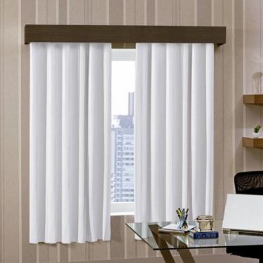 Imagem de Cortina Blackout Corta Luz Plástico PVC p/ Trilho 2,00x1,60m Branco/Ci