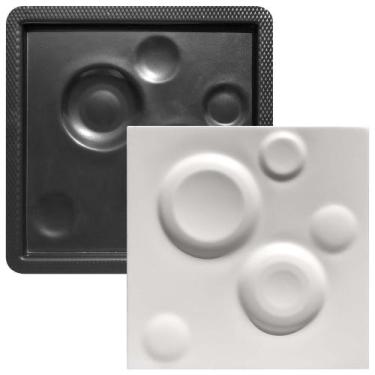 Imagem de Forma 3D Gesso e Cimento ABS - Luas 50x50 - Xmoldes Formas 3D