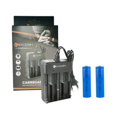 Imagem de Kit 2 Baterias de Lítio e 1 Carregador para Bateria Kadosh