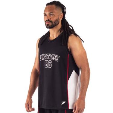 Imagem de Regata Basquete Drop 04494 - Poker, Pt, Pt, Br, Vm, G