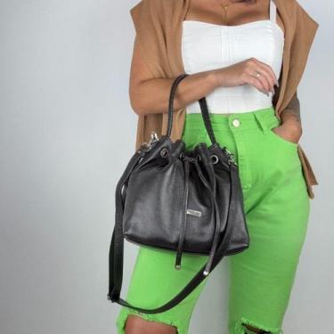 Imagem de Bolsa recuo em couro legítimo b.1086, Café