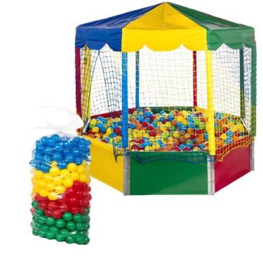 Imagem de Piscina de Bolinhas Colorida Oitavada Nacional Premium  2,00m  + 500 B