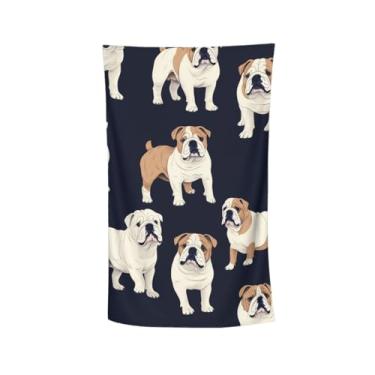 Imagem de MIEPOS Toalha de praia fofa para cães, 81 x 132 cm, toalhas de banho para filhotes de cachorro de secagem rápida, microfibra leve para viagens, piscina, ioga, praia, atividades ao ar livre, acessórios