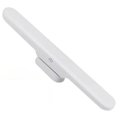 Imagem de Luminária de LED Magnética Barra Spot Lâmpada Recarregável Sem Fio USB - Ilumina Qualquer ambiente Quarto Cozinha Sala Banheiro - Ajustável em 3 cores Branco quente, Neutro e Frio