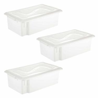 Imagem de Bandejas Gourmet 12L Com Tampa 3un açougue salgado - Plástico Santana