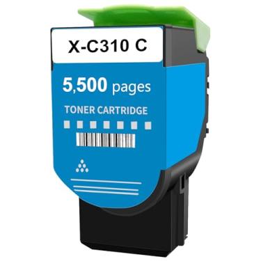Imagem de Toner ciano para impressora Xerox C315 C310, substituição de cartucho de tinta de alta capacidade de 5.500 páginas 006R04365 Código compatível 006R04357 Capacidade padrão C310/DNI C315/DNI Impressora