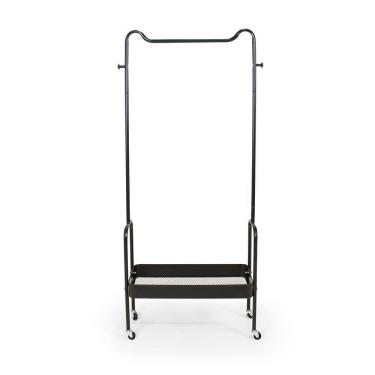 Imagem de Arara De Roupas Multiuso  Sapateira E s Em Ferro  Preto