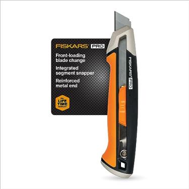 Imagem de Fiskars 770210-1001 Pro Utility Faca, encaixe 18 mm, laranja/preto