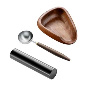 Imagem de Fenteer Conjunto de tigelas para pesagem de grãos de café com copo dosador e colher