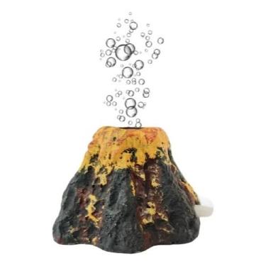 Imagem de Enfeite Vulcão Oxigenador Solta bolhas Decoração para Aquários