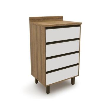 Imagem de Armário Gabinete para Cozinha 4 Gavetas Confort - Batrol Móveis