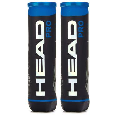 Imagem de Bola de Tênis Head Pro Tubo com 04 Bolas - Pack com 02 Tubos