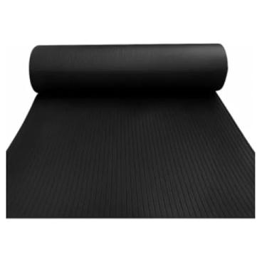 Imagem de Piso Ripadão Borracha 3x1m Preto Resistente Ripado 3mm Listrado
