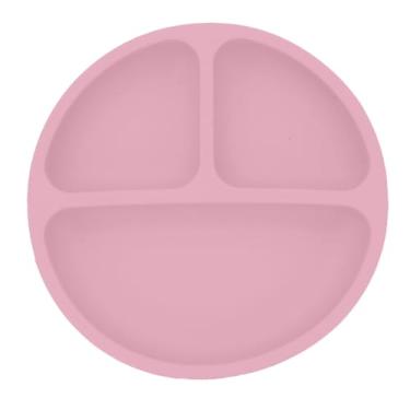 Imagem de Mimo Style Prato com Divisórias Infantil Silicone Rosa