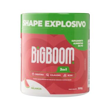 Imagem de Creatina - BIGBOOM - 100% Pura 300G. A única 3 em 1 | Colágeno, BCAA + Creatina Monohidratada - para mulheres, crescimento de glúteos, crescimento muscular, aumento de energia, auxílio cognitivo e Colágeno.