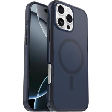 Imagem de OtterBox Capa para iPhone 16 Pro Max (apenas) - Symmetry Clear Series+ - Jeans azul bebê (azul) - Encaixa-se ao MagSafe - Ultralegre - Bordas elevadas protegem a câmera e a tela - Embalagem sem varejo