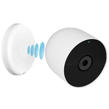 Imagem de UYODM Suportes de parede magnéticos compatíveis com Google Nest Cam externa ou interna, bateria - 2ª geração, placa de base de substituição magnética para câmera Google Nest (Nest Cam não incluída)