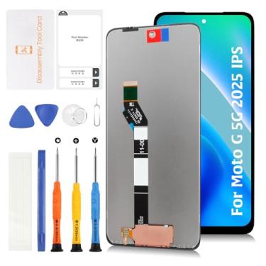 Imagem de Olivechard Tela LCD de substituição para Motorola Moto G 5G 2025 XT2417-1 XT2417 16.8 cm com ferramentas de reparo
