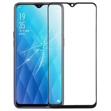 Imagem de Peças de substituição de telefone celular Para a lente de vidro externo da tela frontal Oppo A7x / F9 com OCA opticamente claro adesivo Acessórios telefônicos