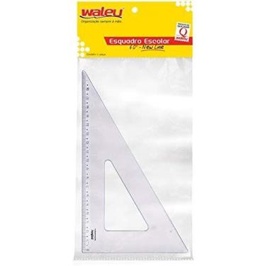 Imagem de Esquadro Poliestireno 60Graus 21Cm. Cr. - MAXCRIL