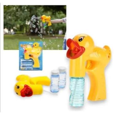Imagem de Brinquedo Maquina Bolha De Sabão Pato Automática Com Refil - Soberana 