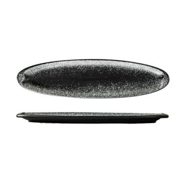 Imagem de Prato de sushi longo criativo japonês prato elíptico de sashimi - Moxue