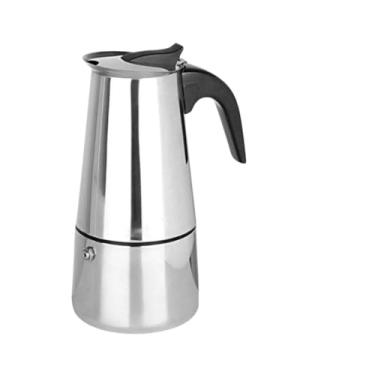 Imagem de Maquina de Café Cafeteira Italiana Expresso e Moka em Inox 4, 6 e 9 Xícaras(4 xícaras (200ml))
