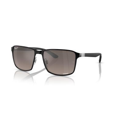 Imagem de Óculos de Sol Ray-Ban Polarizado 0RB3721CH 186/5J Tam 59 / Preto - Lentes Cinza Espelhado