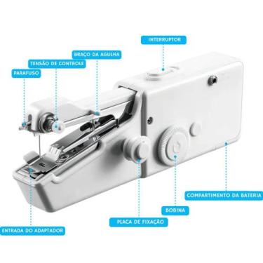 Imagem de Máquina de Costura Manual - Branca - TOP RIO