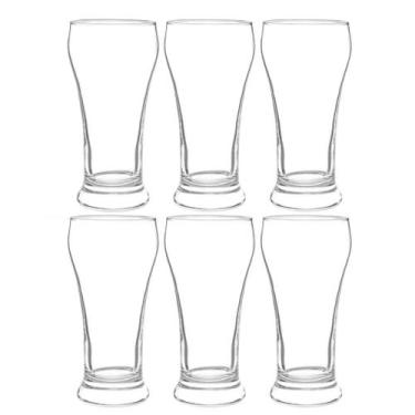 Imagem de Kit 6 Copos Lager Cerveja Chopp Pilsner Kassel 398ml Em Vidro Para Cho