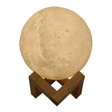 Imagem de Lâmpada De Lua Lunar Ar Humidificador Do Ar 3D Do Led Uso D - Mr Venda