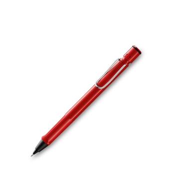 Imagem de LAMY safari red - Lapiseira com grip ergonômico - corpo feito de plástico ABS robusto - ideal para desenhar e escrever - incluindo refil LAMY M 41 0,5 mm e ponta de borracha