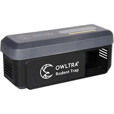 Imagem de OWLTRA OW-7 Armadilha elétrica para roedores interna/externa, armadilha instantânea para ratos e ratos com capa à prova d'água, alarme sonoro e leve, fonte de alimentação de bateria ou USB, grau IPX4