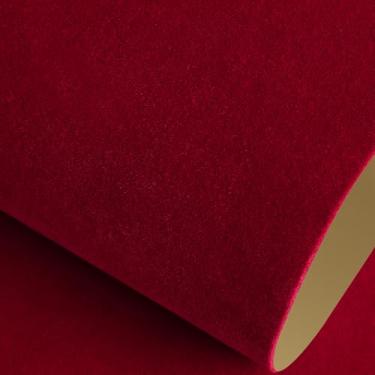 Imagem de Livelynine Papel de parede borgonha de 40 x 1000 cm, papel de parede texturizado vermelho escuro para parede Locker rolo de tecido de veludo autoadesivo rolo macio rebanho veludo gaveta forro papel de