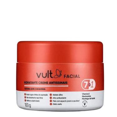 Imagem de Creme facial hidratante antissinais vult 100g