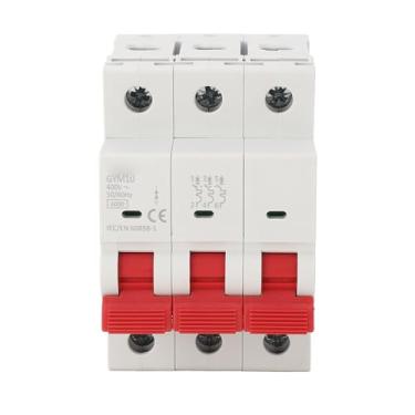 Imagem de Disjuntor em miniatura 3p 6ka Din Rail montado em sobrecarga confiável Proteção de curto -circuito para o escritório em casa Hotel Industrial Commercial 400V (10a)