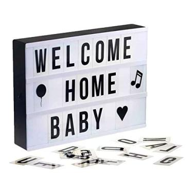 Imagem de Letreiro Quadro Luminária Led Light Box Painel Cinema A4