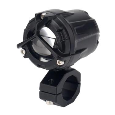 Imagem de KiBcsLic Farol LED para motocicleta, farol elétrico brilhante, portátil para bicicleta, de compacto, branco e amarelo, luz auxiliar