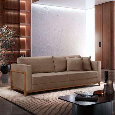 Imagem de Sofá 03 Lugares Paris Linho 1,70M - Encantare