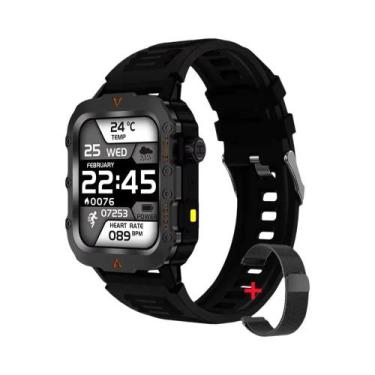 Imagem de Relógio Inteligente Masculino AMOLED À Prova D'Água IP68 Com Chamada B