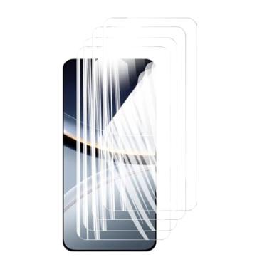 Imagem de 4 protetores de tela para Xiaomi Poco F7, vidro temperado de 6,83" com cristal de alumínio 9H de alta qualidade, antirriscos e compatível com impressão digital (HD)