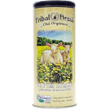 Imagem de Chá Orgânico Capim Limão, Melissa e Maracujá lata 30 Sachês 60g - Tribal Brasil