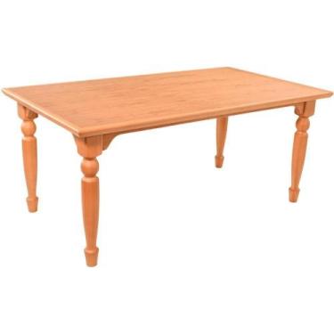 Imagem de Mesa Jantar Atlanta Madeira Maciça Amendoa Tampo Lâminado 180x100 Pes 
