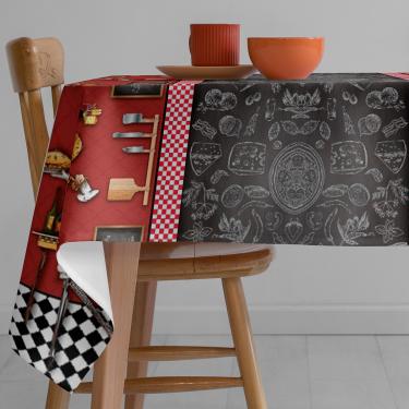 Imagem de Toalha Mesa Plástica Térmica Chefs 4 lugares 1,40