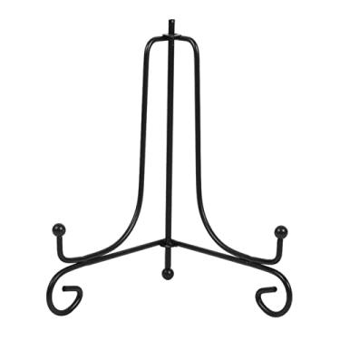 Imagem de ZAWELIYO 1 Pçs Suporte de Exibição de Ferro, Cavalete de 4-12 Polegada para Placas Molduras de Fotos Livros, Suporte de Exibição Preto Clássico para Decoração (6 polegadas (ID de 153 mm, espessura