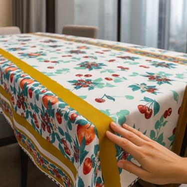 Imagem de Toalha para Mesa 6 Lugares 2,00 x 1,40cm Tecido Oxford Retangular Fácil de Limpar(Modelo - 17)