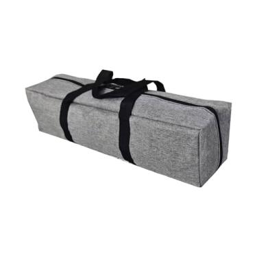 Imagem de IEUDNS Bolsa de transporte com dossel e alças, bolsa esportiva de viagem, tecido Oxford para mesa dobrável, guarda-chuva de pátio, tripé, almofada cinza, 140x20x20cm